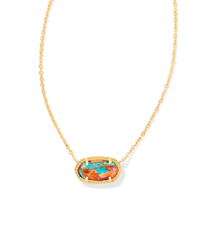 Kendra Scott Elisa Pendant Necklace for Women, Fashion Jewelry, 14k Gold-Plated