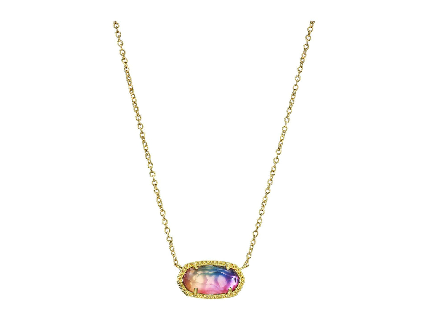 Kendra Scott Elisa Pendant Necklace for Women, Fashion Jewelry, 14k Gold-Plated