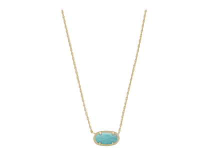 Kendra Scott Elisa Pendant Necklace for Women, Fashion Jewelry, 14k Gold-Plated