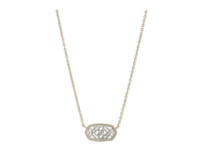Kendra Scott Elisa Pendant Necklace for Women, Fashion Jewelry, 14k Gold-Plated
