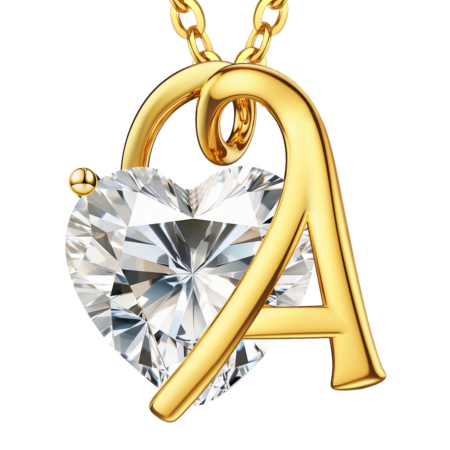 Fullove ForeverLove Heart Necklaces for Women, 4-2 Carats Heartshap Moissanite, Silver Pendant Jewelry, Anniversary Birthday Gifts for Wife, Girlfriend, Daughter, Mom
