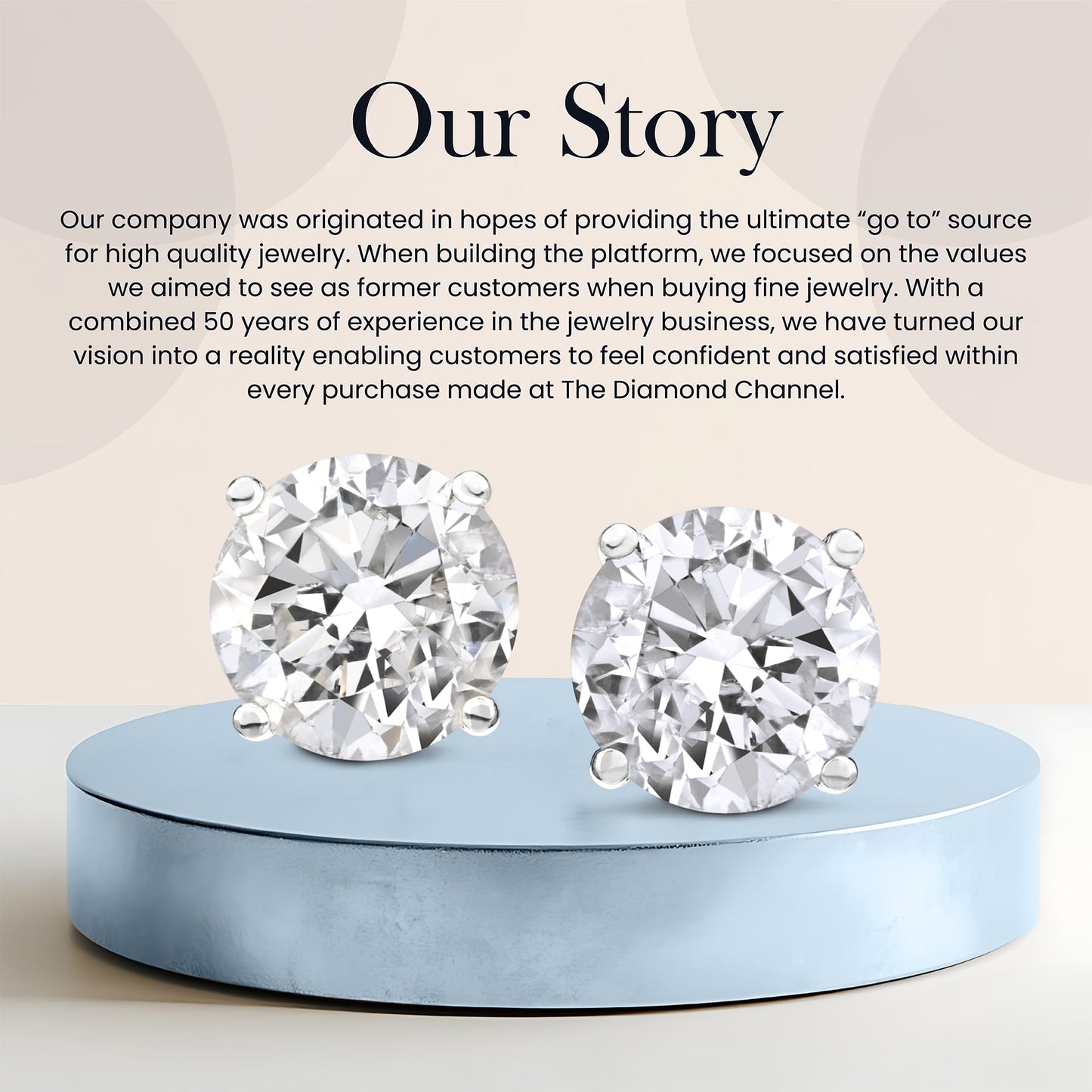The Diamond Channel CERTIFIED 1 to 6 Carat LAB GROWN Solitaire Diamond Stud Earrings Round Cut 4 Prong Screw Back (F-G Color, VS1-VS2 Eye Clean Clarity)