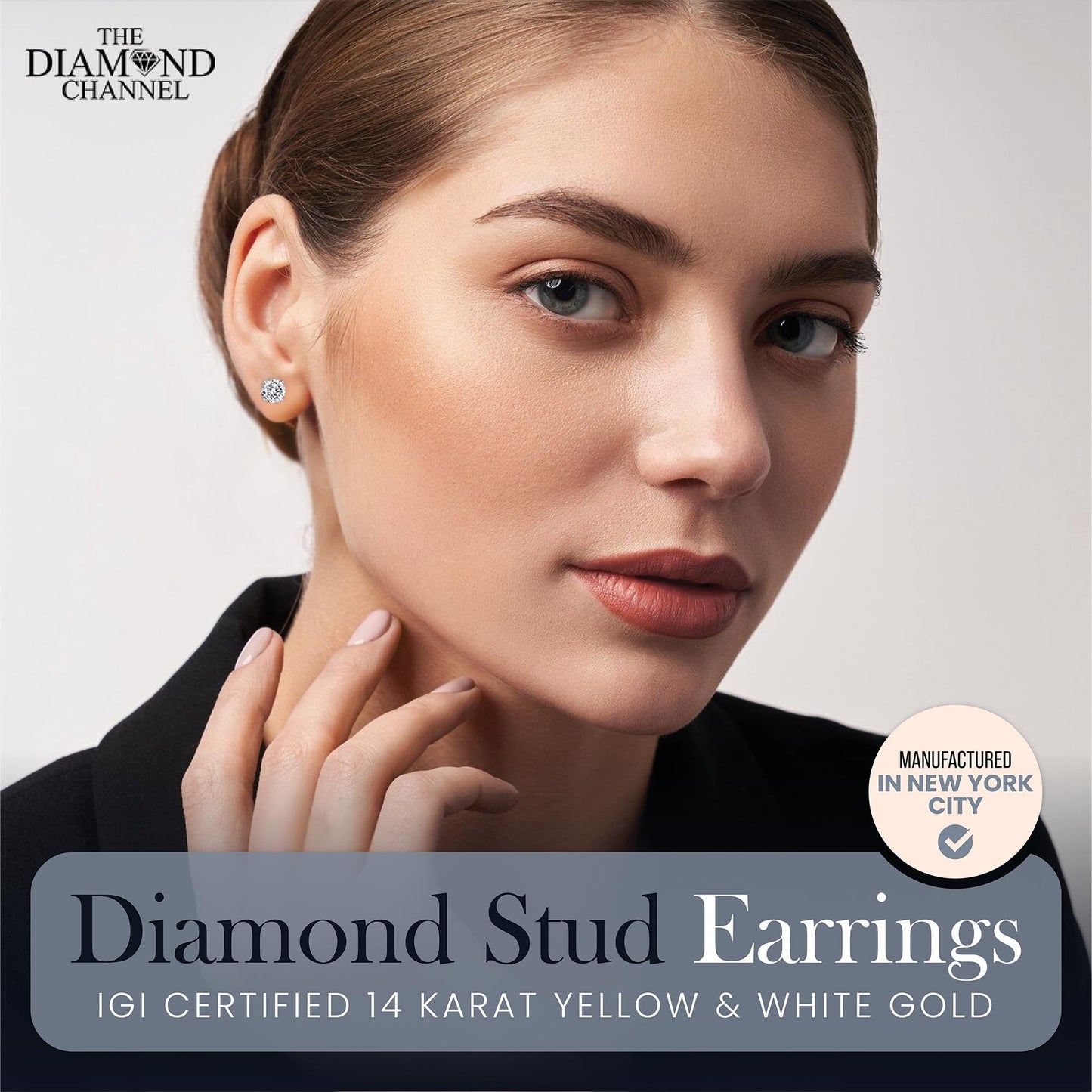 The Diamond Channel CERTIFIED 1 to 6 Carat LAB GROWN Solitaire Diamond Stud Earrings Round Cut 4 Prong Screw Back (F-G Color, VS1-VS2 Eye Clean Clarity)