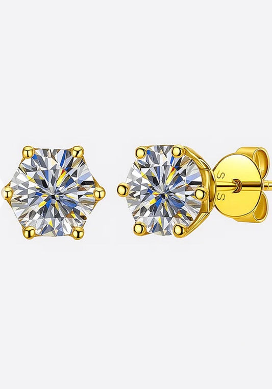 Moissanite Stud Earrings