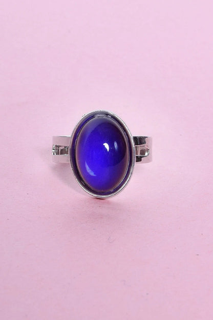 Retro Aura Mood Ring – A 90s Classic, Reborn in Silver Shine